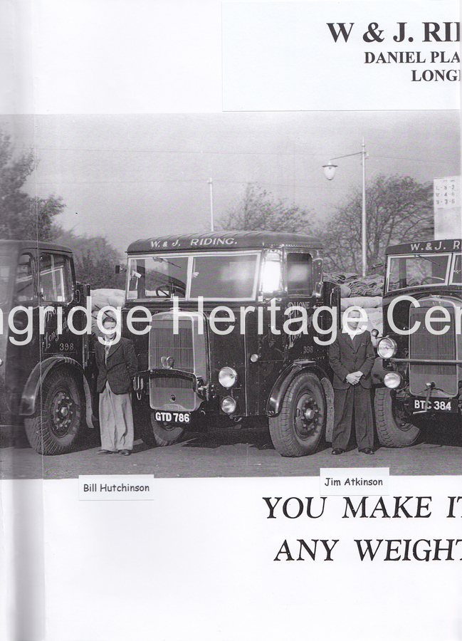 251B - Riding's Lorries - A lineup photographed at Deepdale - 1948